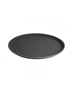 Dienblad antislip zwart rond 28 cm