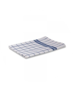 Theedoek ruit blauw 65x65 cm