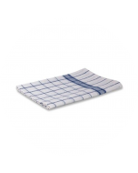 Theedoek ruit blauw 65x65 cm